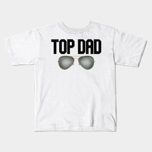 top dad glasses Kids T-Shirt